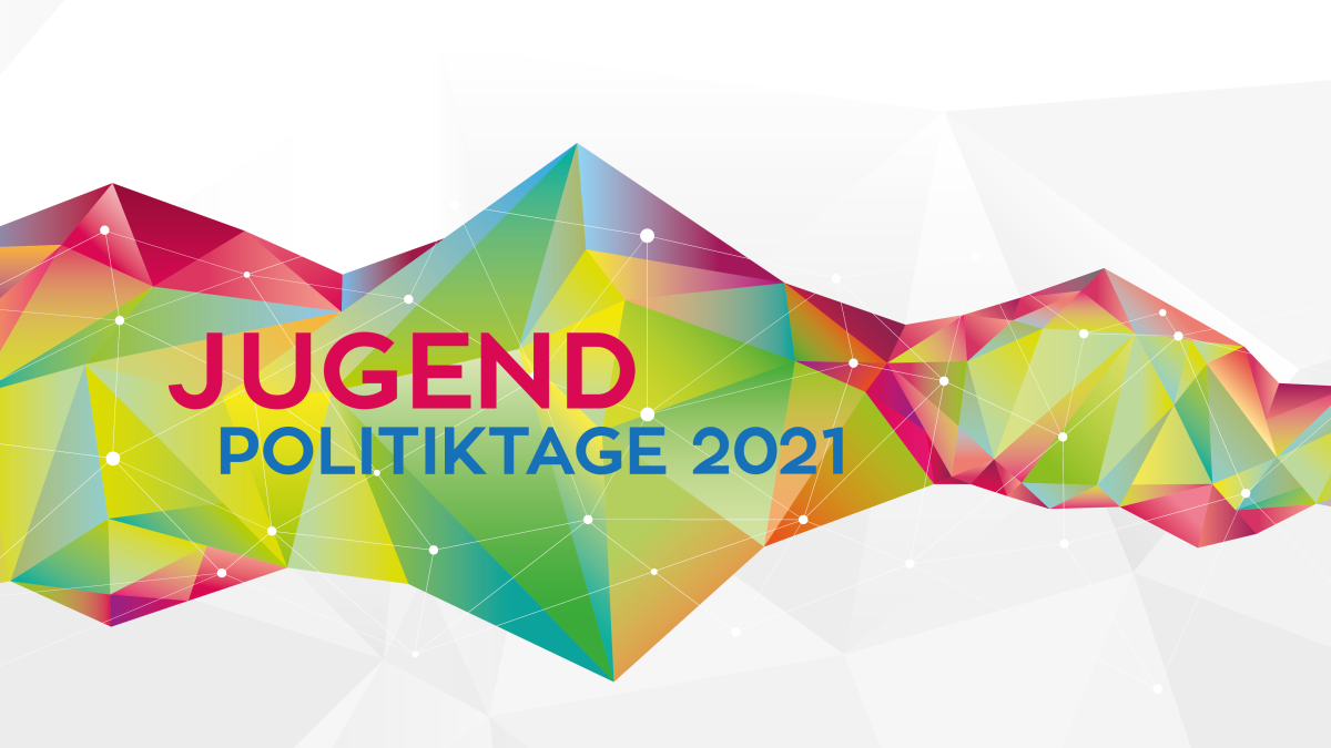 buntes Logo der Jugend Politik Tage 2021