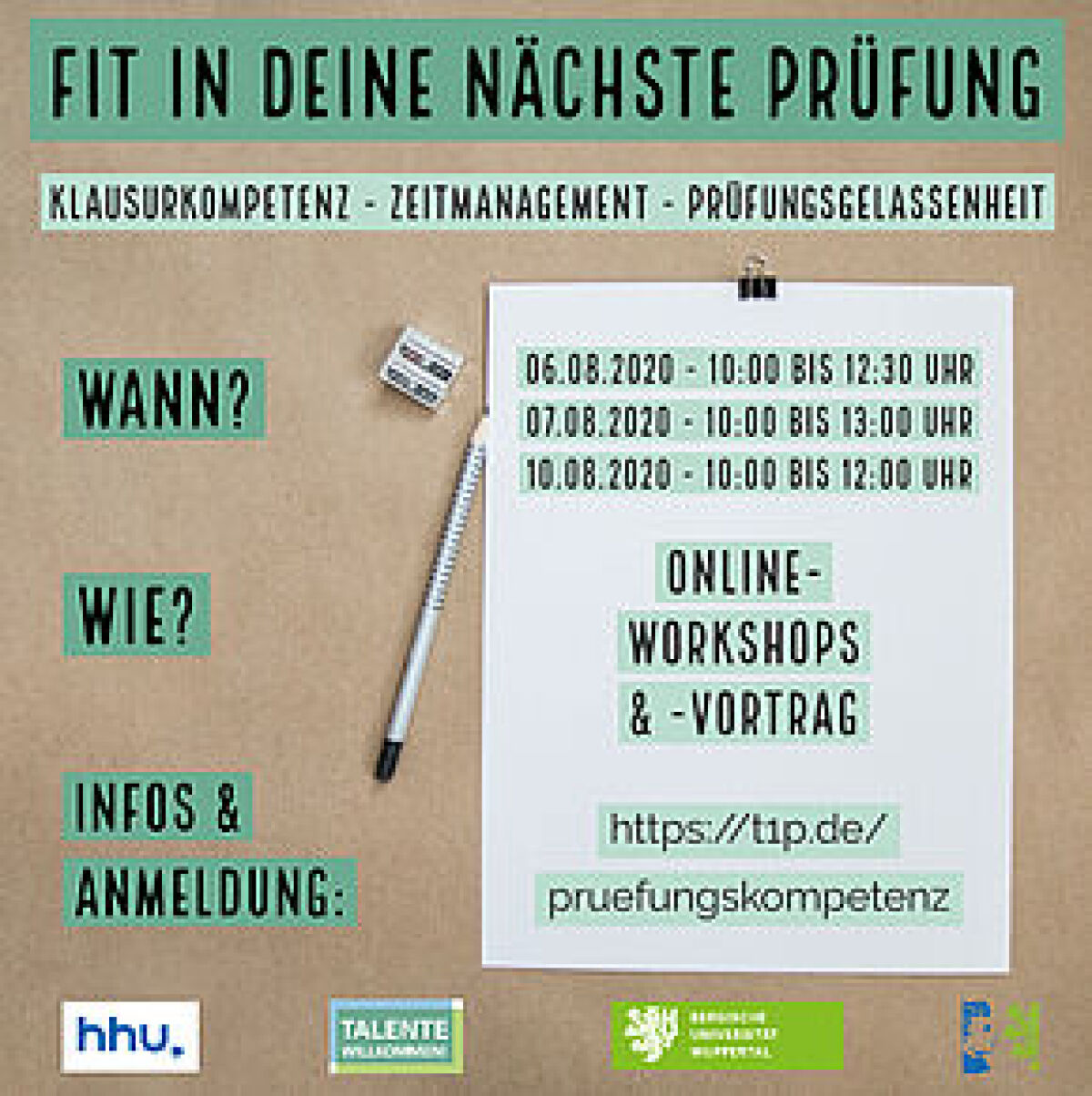 Fit in Deine nächste Prüfung