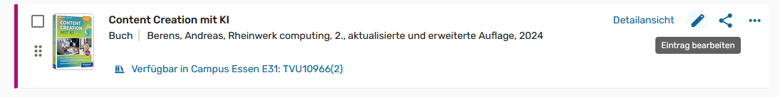 Screenshot: Leganto, Bibliotheksdienste, Digitalisierungsaufträge, Bild 1