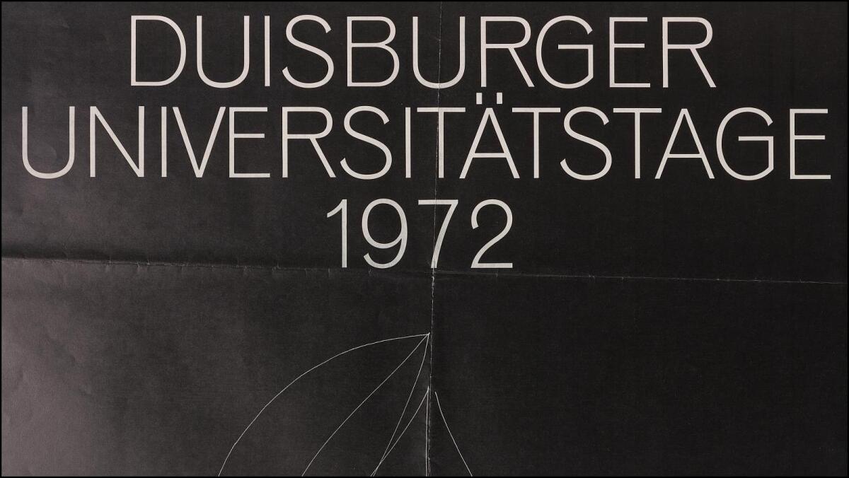 Plakat zu den Duisburger Universitätstagen