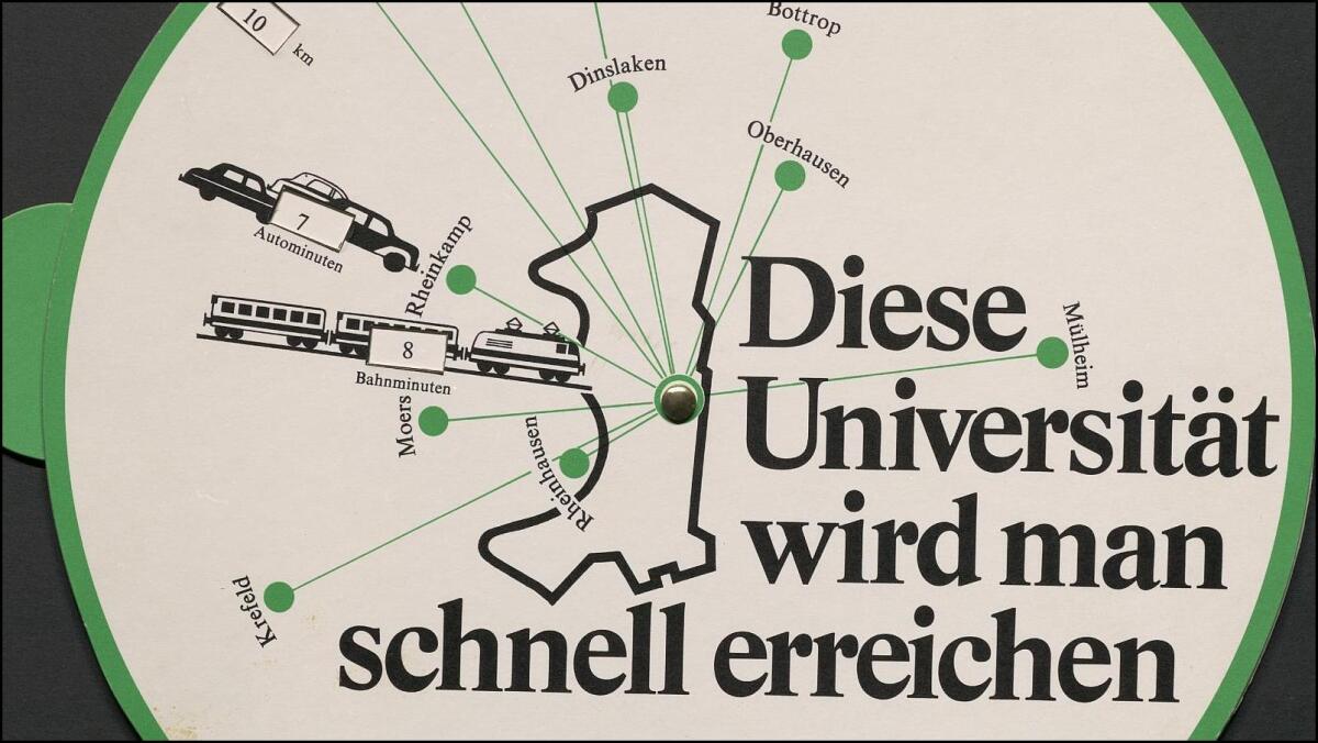 Von der Stadt Duisburg veröffentlichtes Werbematerial (1970)