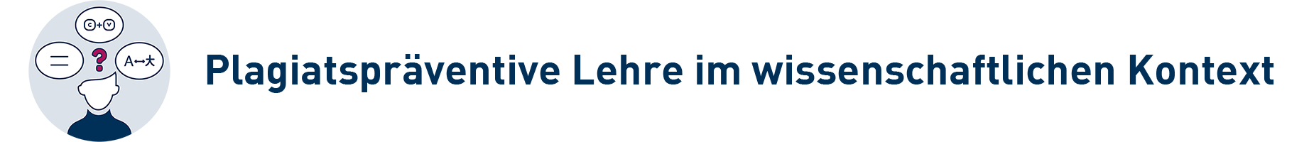 Banner: Plagiatspräventive Lehre im wissenschaftlichen Kontext