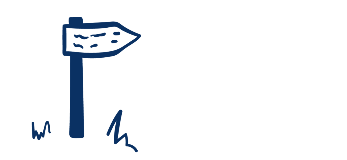 Icon eines Wegweisers