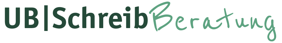 Bilddatei: Wortmarke UB|SchreibBeratung