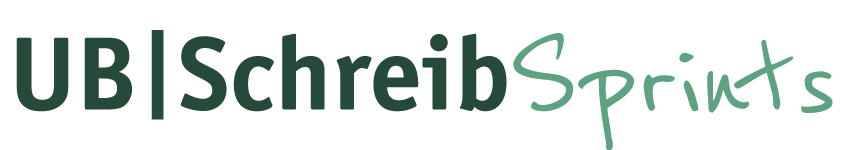 Bilddatei: Wortmarke UB|SchreibSprints