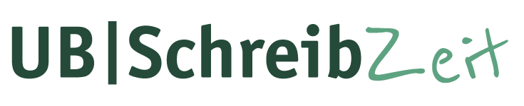 Bilddatei: Wortmarke UB|SchreibZeit