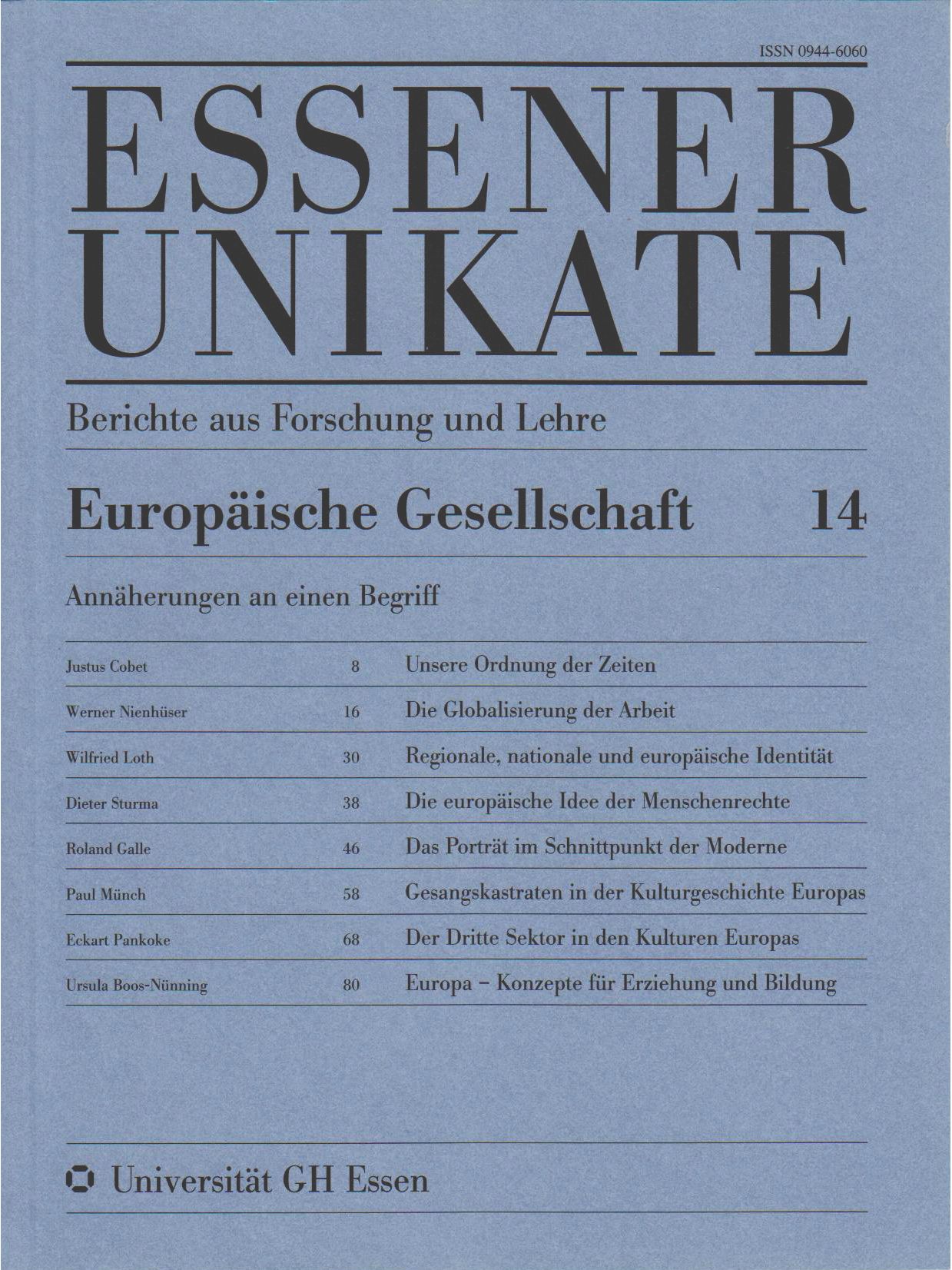 Deckblatt von UNIKATE Heft 14