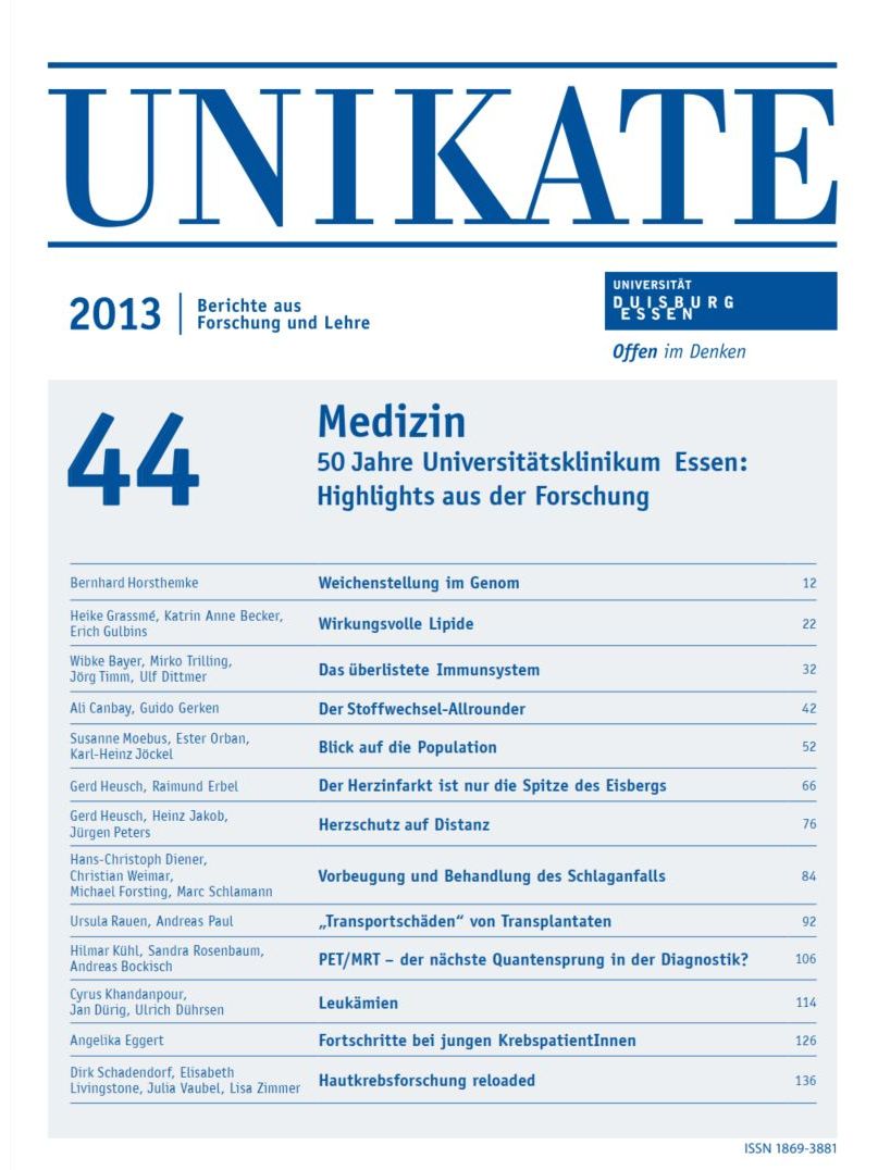 Deckblatt von UNIKATE Heft 44