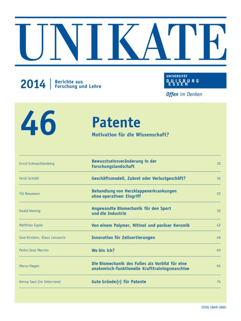 Deckblatt von UNIKATE Heft 46