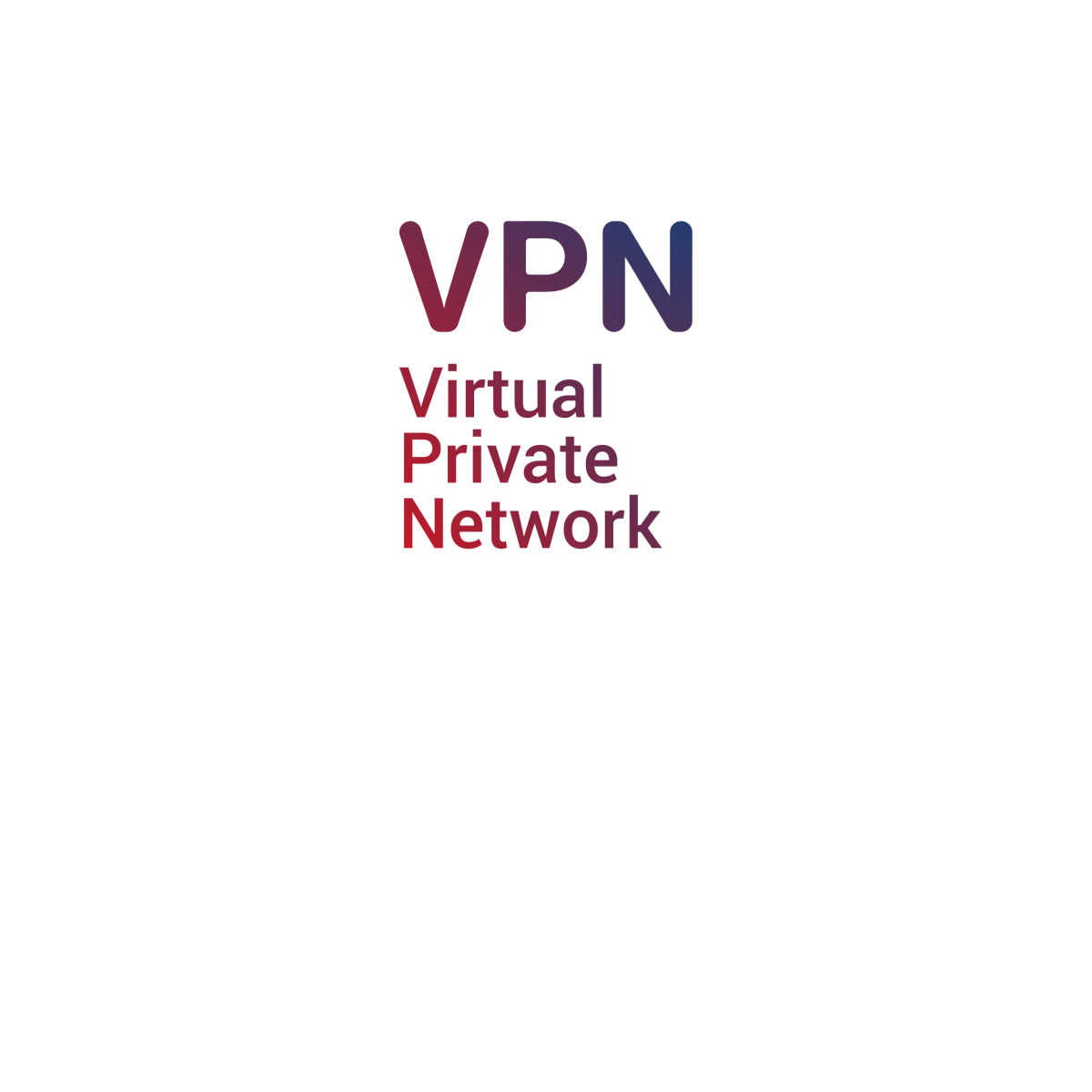 Dort steht "VPN Virtual Private Network" alles untereinander
