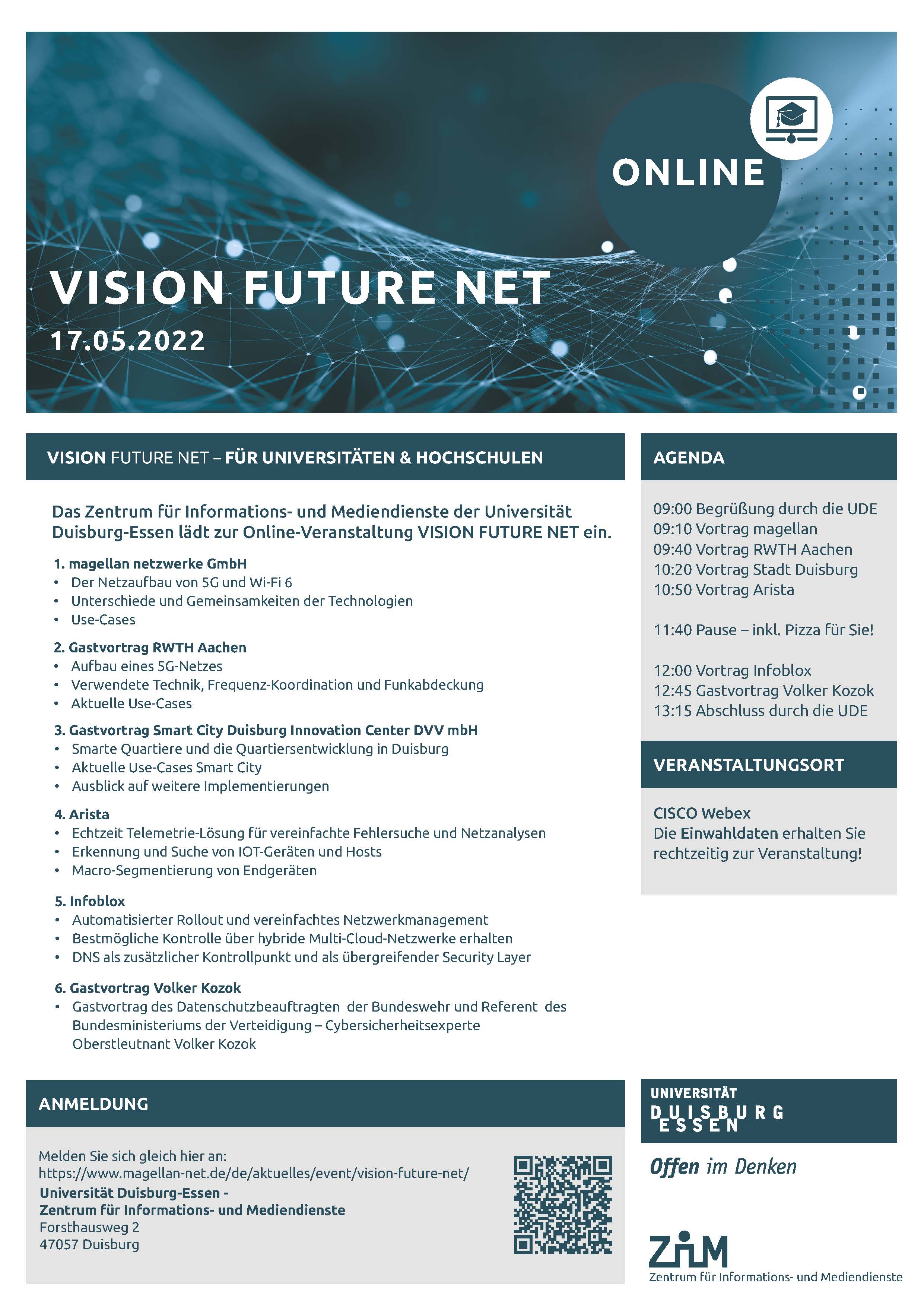 Einladung Vision Future Net 2022